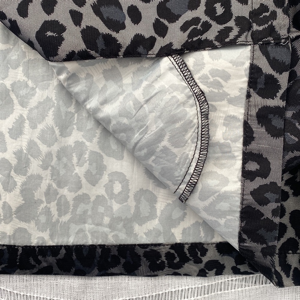 Ruby Rd Cheetah Print Jacket With Large Black But… - image 7